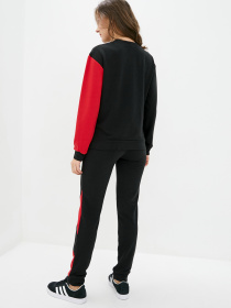 Спортивний костюм ISSA Plus модель SA-25_blackred Фото