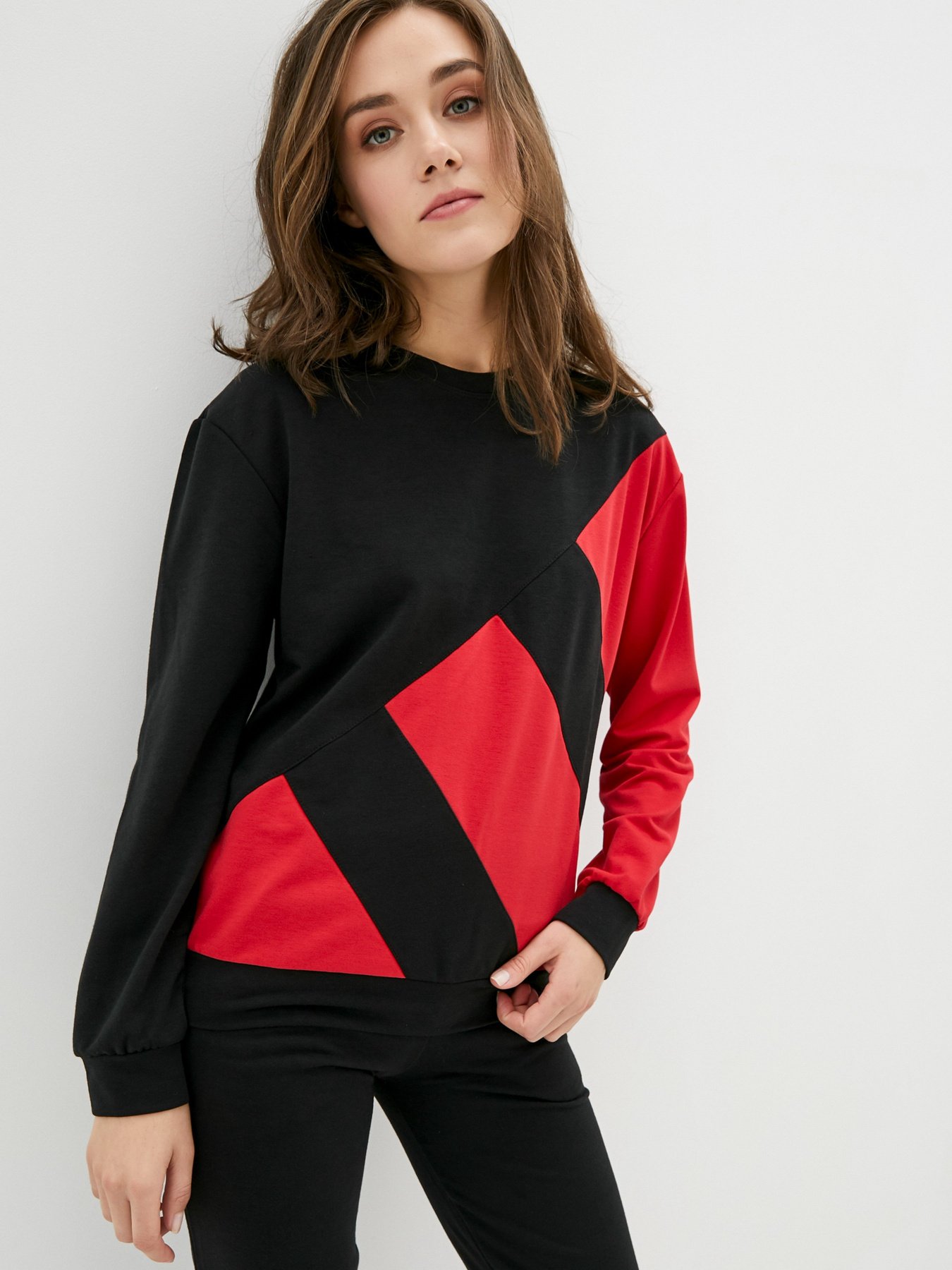 Спортивный костюм ISSA Plus модель SA-25_blackred Фото