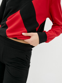 Спортивный костюм ISSA Plus модель SA-25_blackred Фото