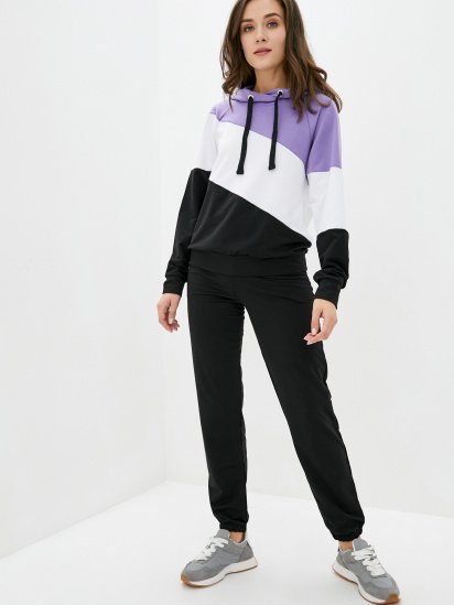 Спортивний костюм ISSA Plus модель SA-33_blackpurple — фото - INTERTOP