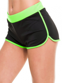 Спортивні шорти ISSA Plus модель 9492_blackgreen Фото