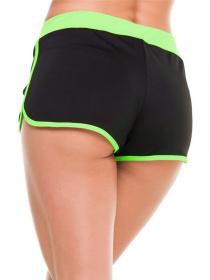 Спортивні шорти ISSA Plus модель 9492_blackgreen Фото