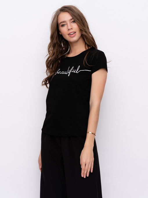 Футболка ISSA Plus модель WN9-10_black Фото