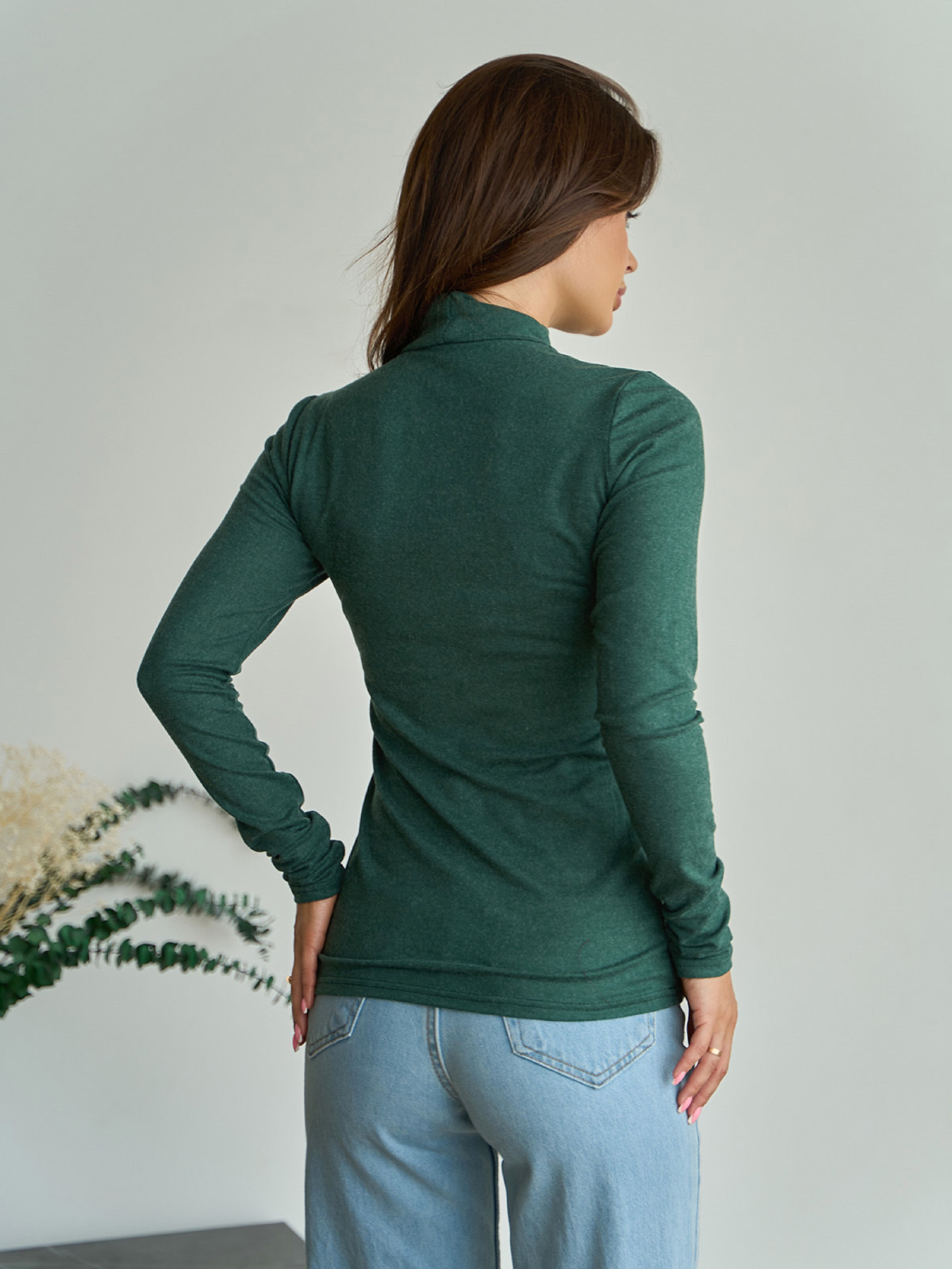 Водолазка ISSA Plus модель 2431_зеленый Фото