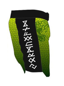 Шорты спортивные Berserk Sport модель HybridJormungandrGreenSHRT Фото