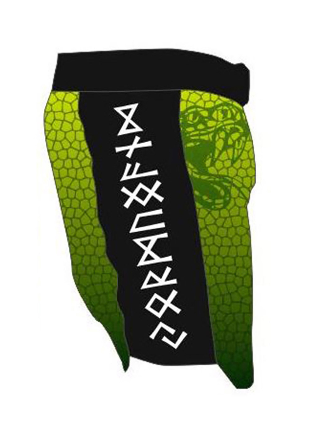 Шорты спортивные Berserk Sport модель HybridJormungandrGreenSHRT Фото