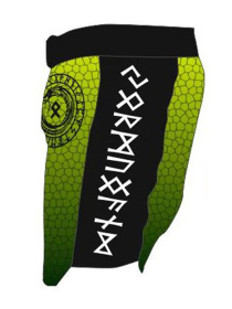 Шорты спортивные Berserk Sport модель HybridJormungandrGreenSHRT Фото