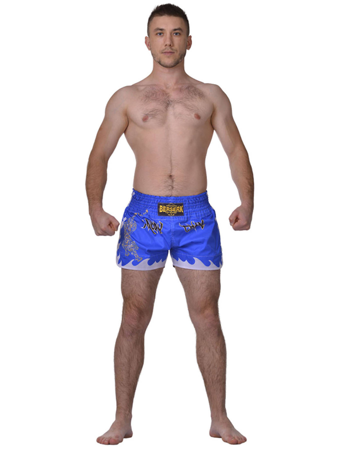 Шорты спортивные Berserk Sport модель MuayThaiFighterBlueSHRT Фото