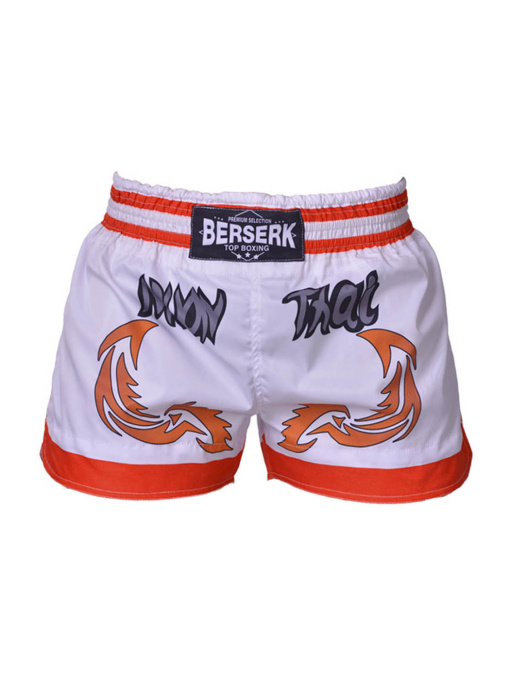 Шорты Berserk Sport модель MuayThaiFighterWhiteSHRT Фото