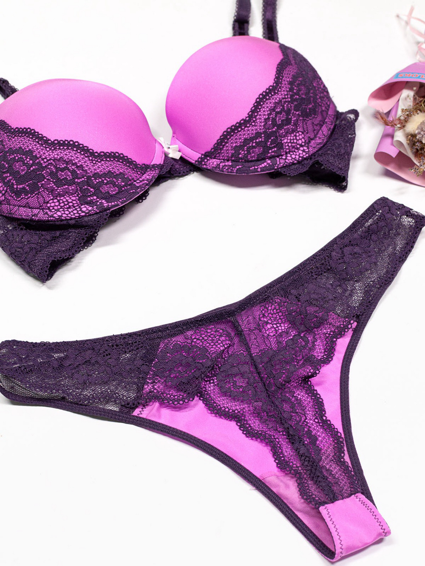 Комплект білизни ISSA Plus модель BL2-461_lilac Фото