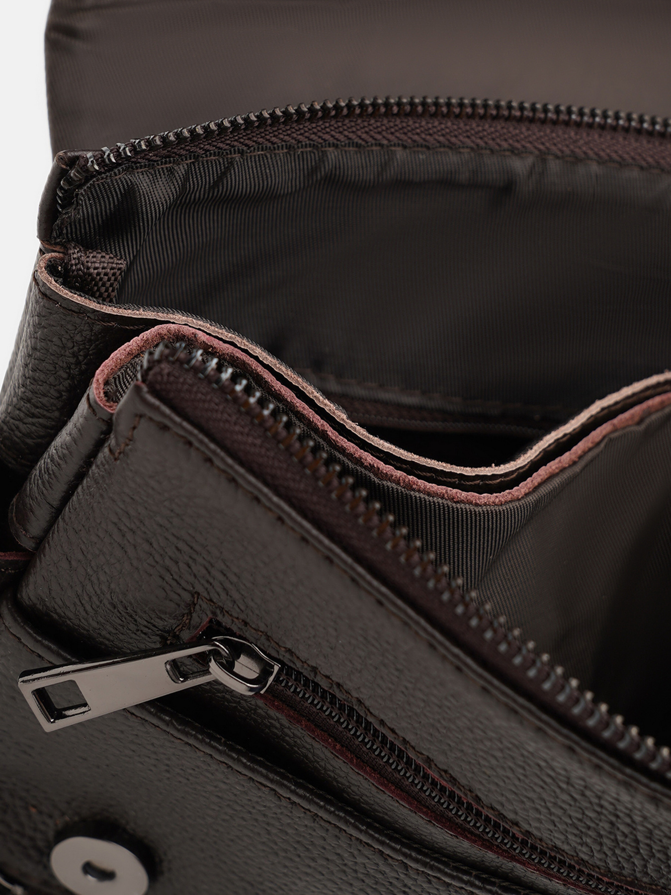 Мессенджер Borsa Leather модель k12056br-brown Фото