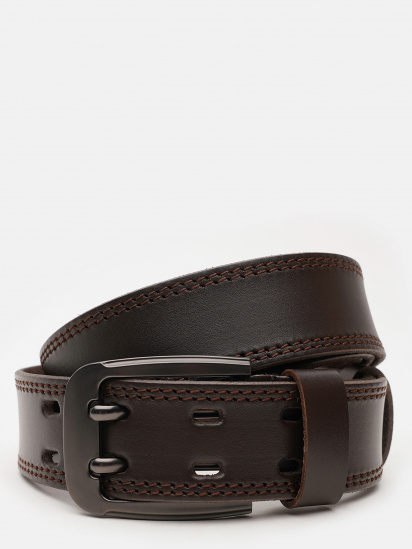 Ремінь Borsa Leather модель V1FX28-brown - фото