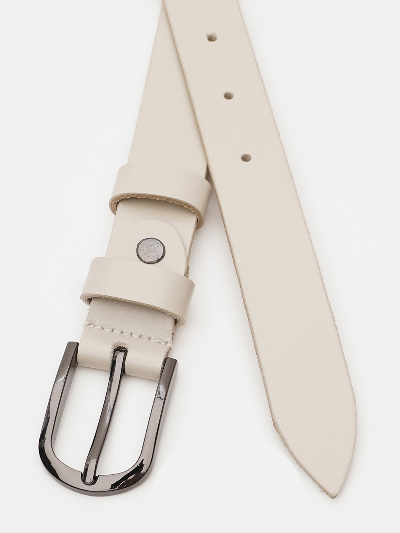 Ремень Borsa Leather модель V1FX31-beige Фото