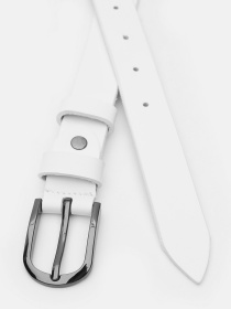 Ремень Borsa Leather модель V1FX32-white Фото