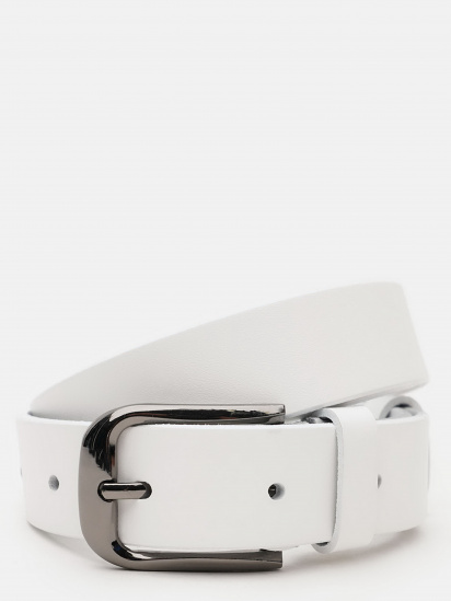 Ремінь Borsa Leather модель V1FX34-white - фото