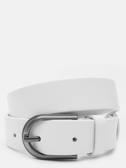 Ремінь Borsa Leather модель V1FX33-white - фото