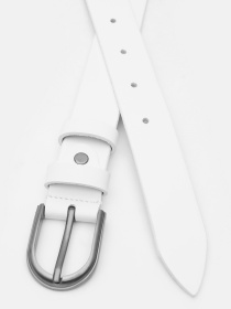 Ремень Borsa Leather модель V1FX33-white Фото