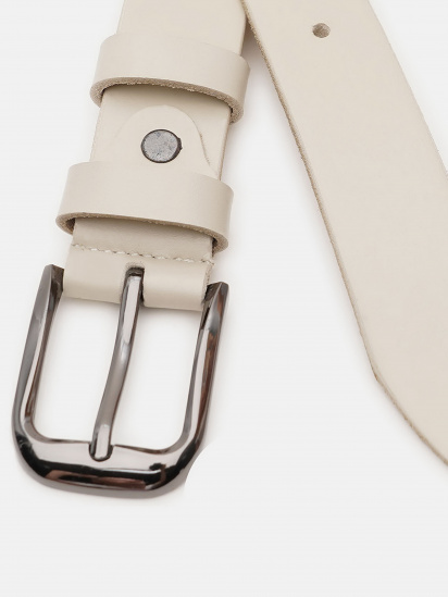 Ремінь Borsa Leather модель V1FX37-beige — фото - INTERTOP