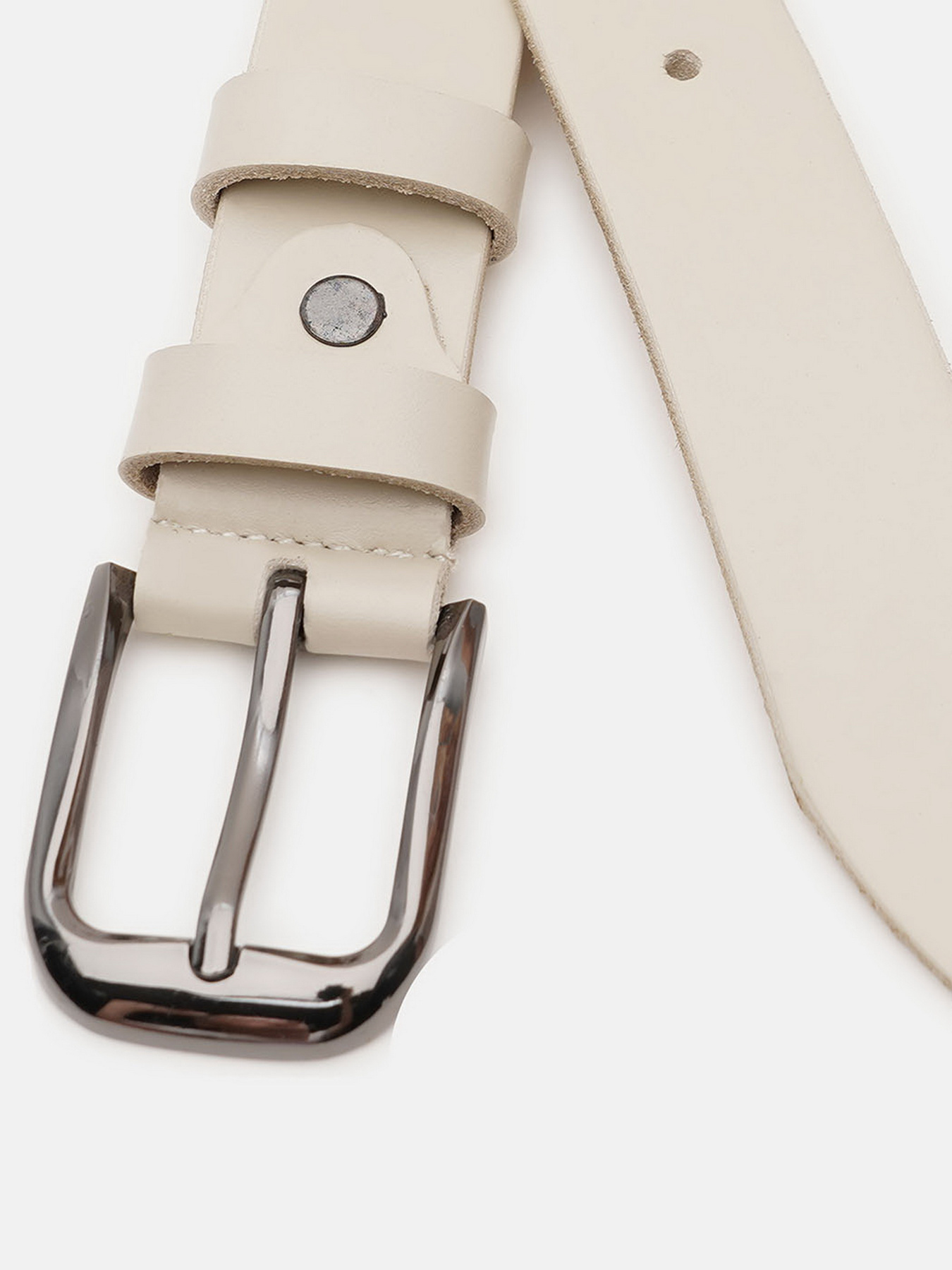 Ремінь Borsa Leather модель V1FX37-beige Фото