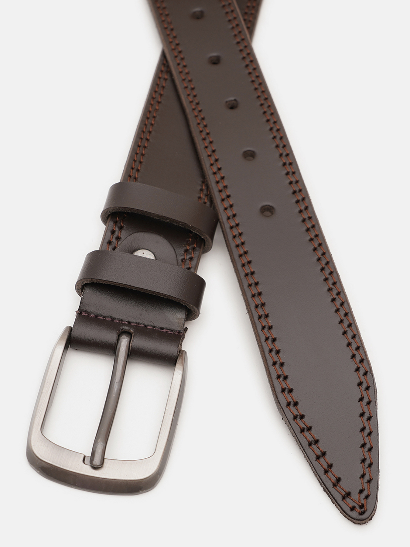 Ремень Borsa Leather модель V1115FX04-brown Фото