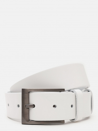 Ремінь Borsa Leather модель V1115FX14-white - фото