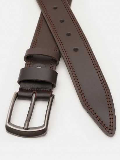 Ремень Borsa Leather модель V1115FX22-brown — фото - INTERTOP