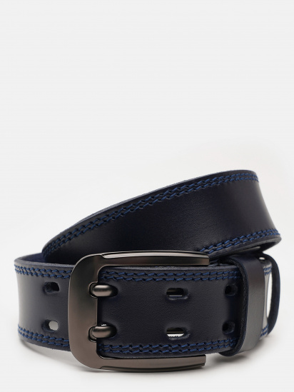Ремінь Borsa Leather модель V1115FX23-navy - фото
