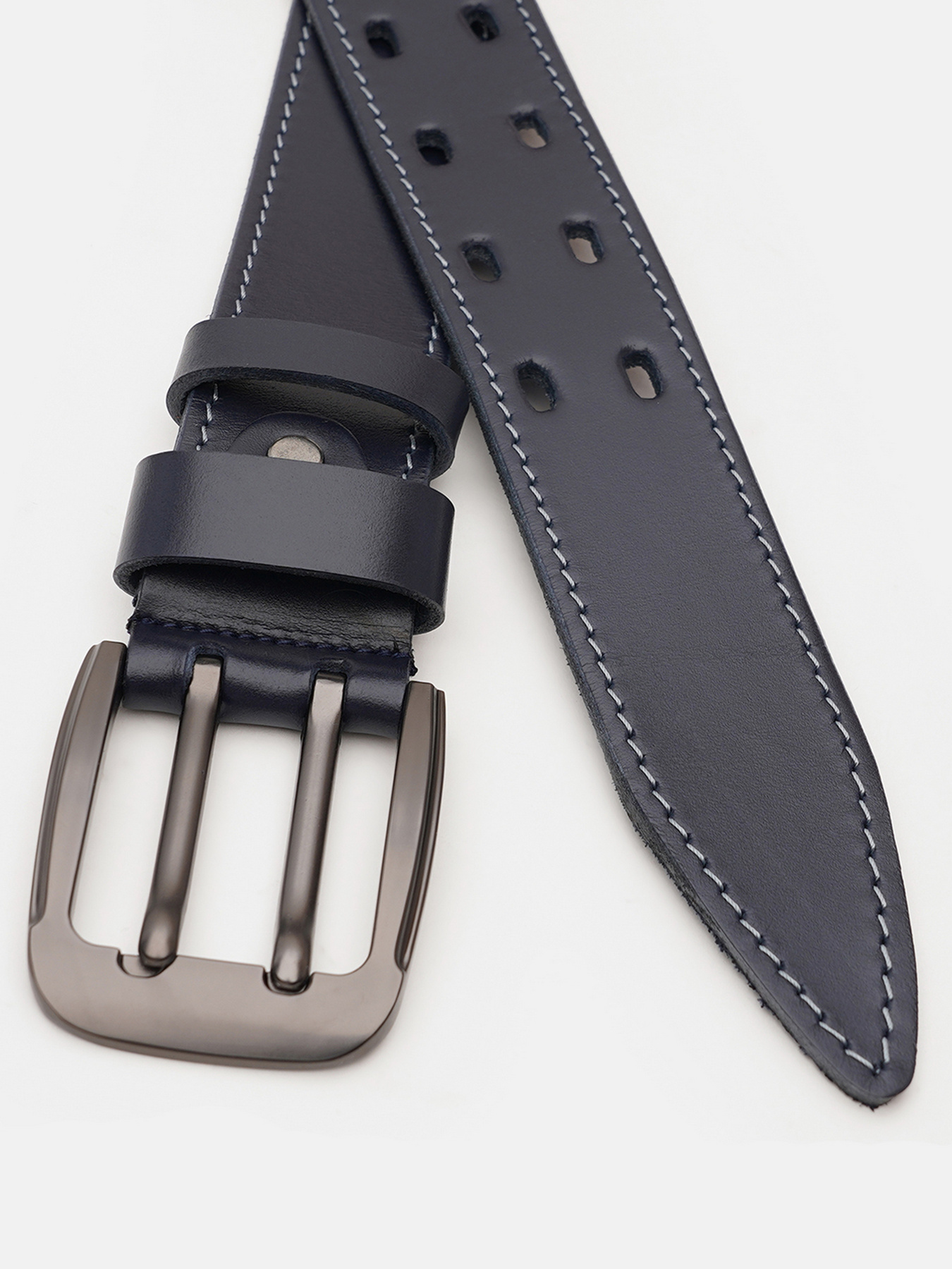 Ремінь Borsa Leather модель V1115FX26-navy Фото