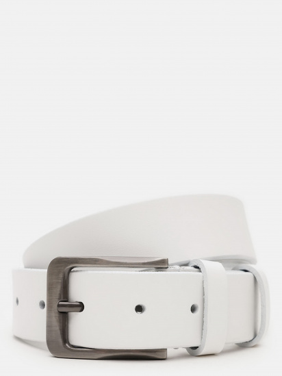 Ремінь Borsa Leather модель V1115FX43-white - фото