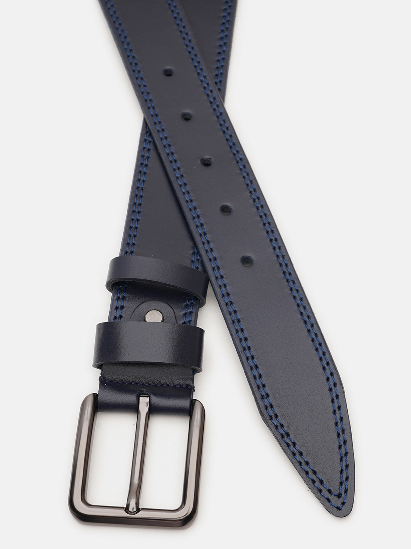 Ремень Borsa Leather модель V1115FX50-navy Фото