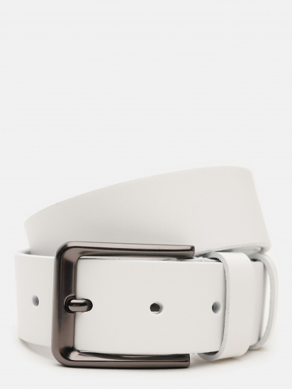 Ремінь Borsa Leather модель V1115FX54-white - фото