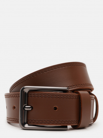 Ремінь Borsa Leather модель V1115FX55-brown - фото