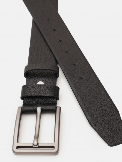 Ремень Borsa Leather модель V1125DPL01-black — фото - INTERTOP