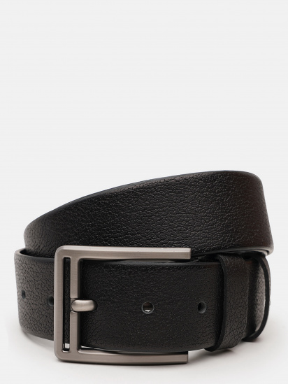 Ремінь Borsa Leather модель V1125DPL01-black - фото