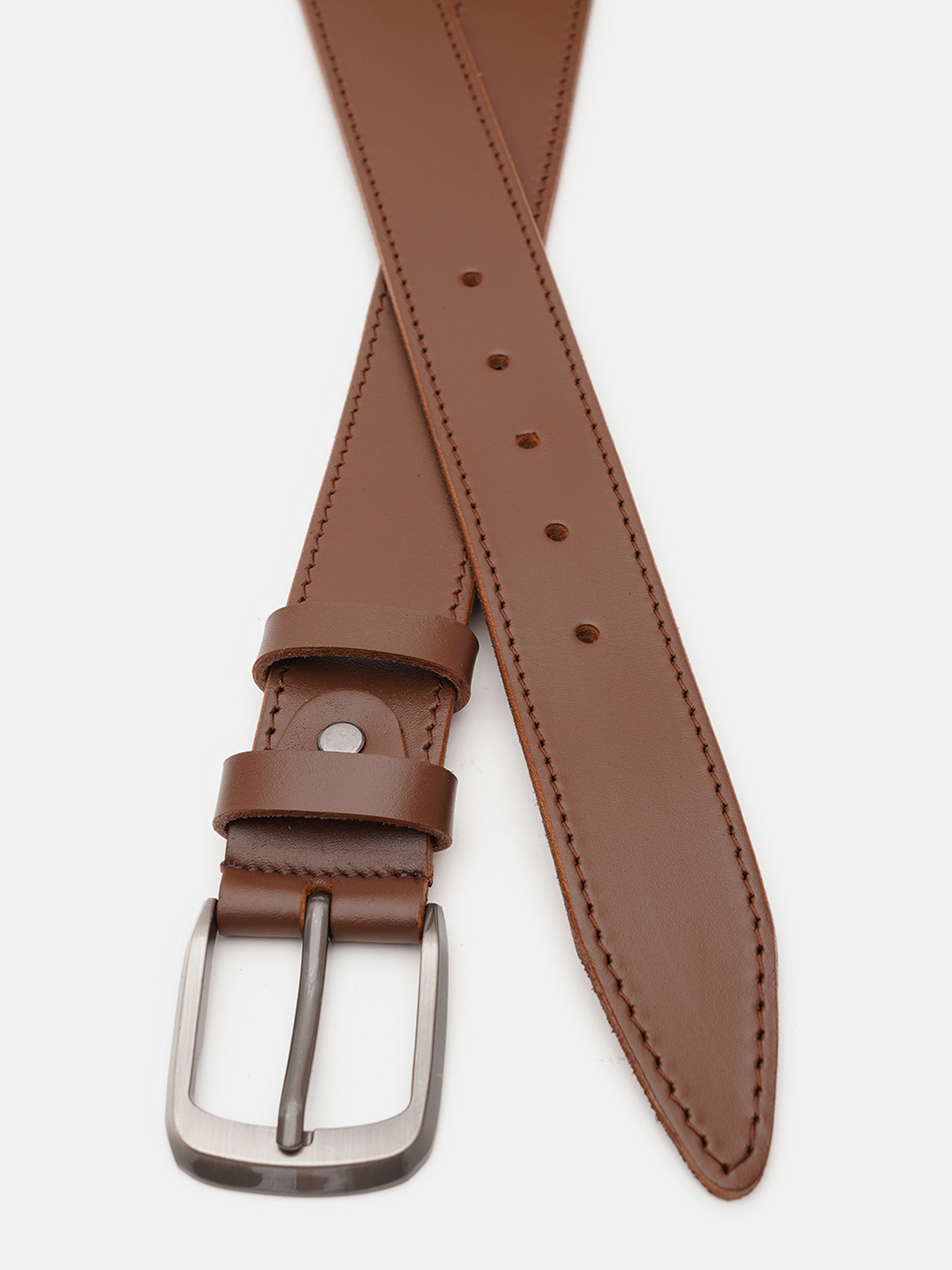 Ремень Borsa Leather модель V1125FX08-brown Фото