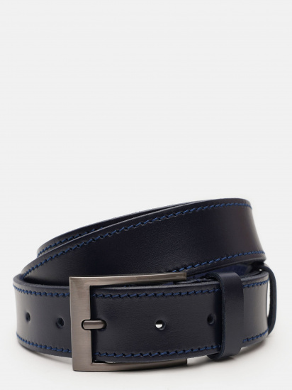 Ремінь Borsa Leather модель V1125FX13-navy - фото