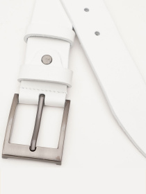 Ремень Borsa Leather модель V1125FX14-white Фото