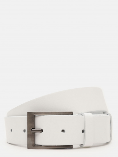 Ремінь Borsa Leather модель V1125FX14-white - фото