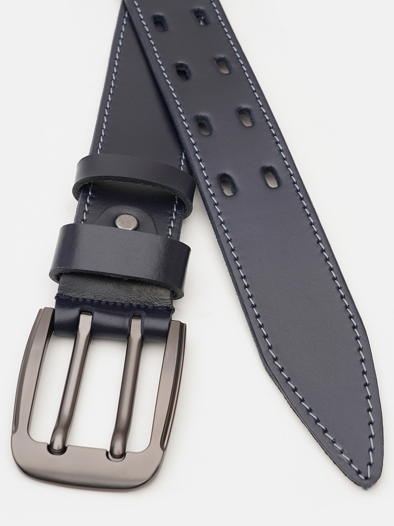 Ремень Borsa Leather модель V1125FX26-navy Фото