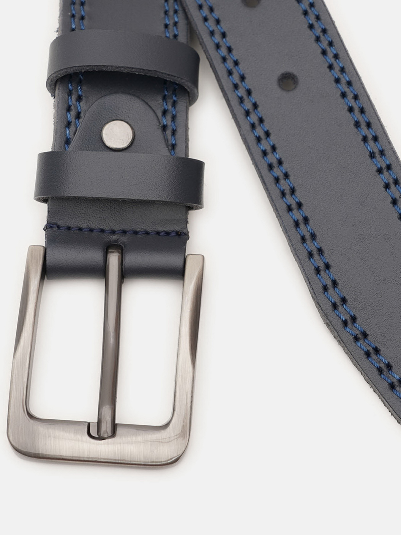 Ремень Borsa Leather модель V1125FX42-navy Фото