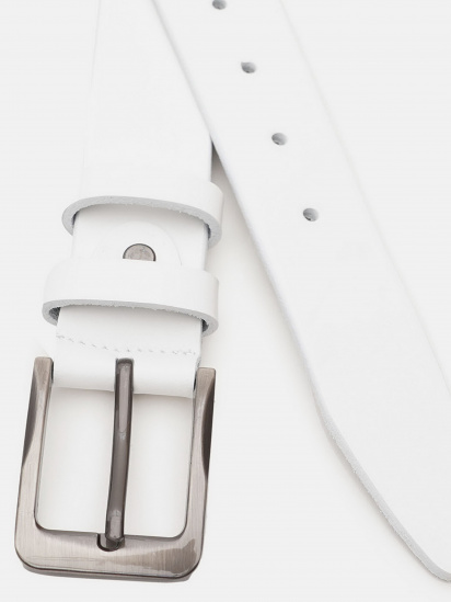 Ремінь Borsa Leather модель V1125FX43-white — фото - INTERTOP
