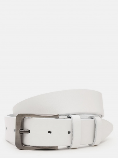Ремінь Borsa Leather модель V1125FX43-white - фото