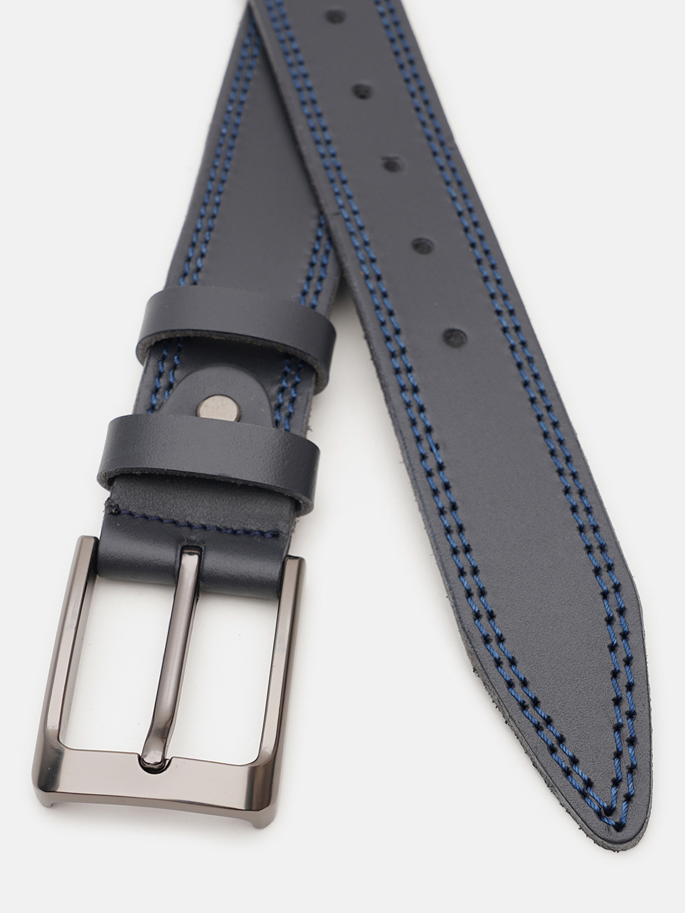 Ремень Borsa Leather модель V1125FX48-navy Фото