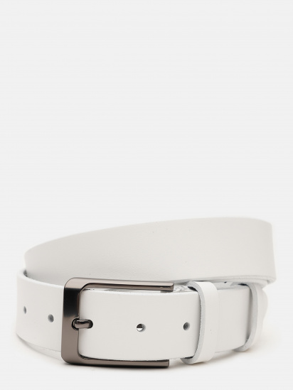 Ремінь Borsa Leather модель V1125FX49-white - фото
