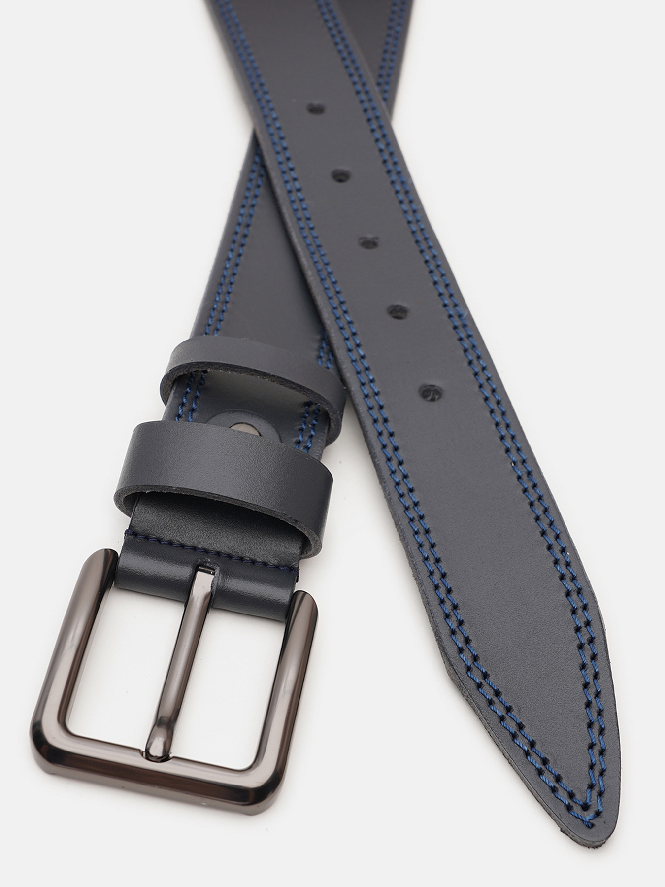 Ремень Borsa Leather модель V1125FX50-navy Фото