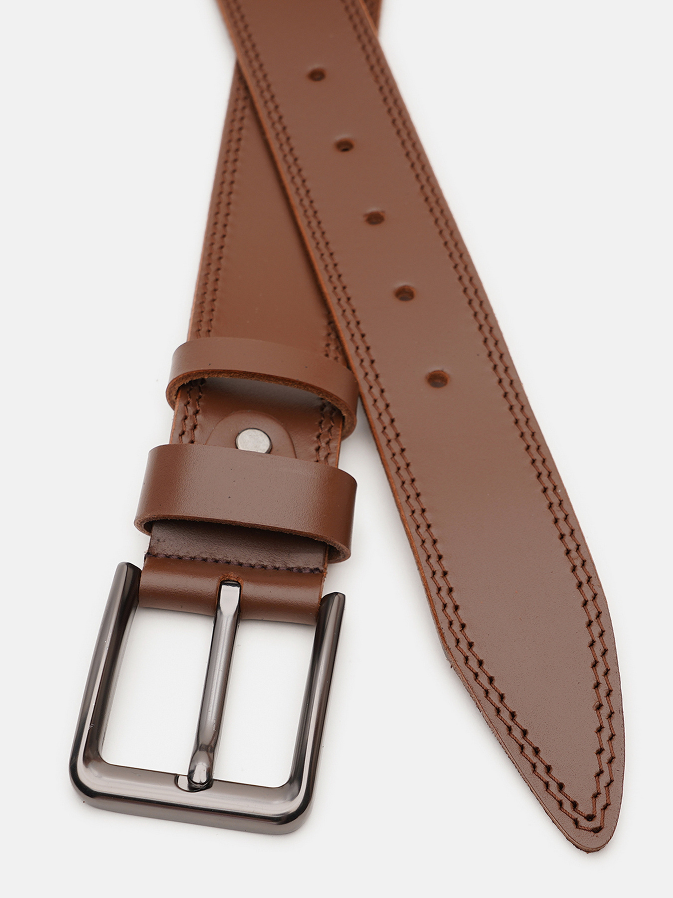 Ремень Borsa Leather модель V1125FX55-brown Фото