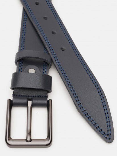 Ремінь Borsa Leather модель V1125FX56-navy - фото