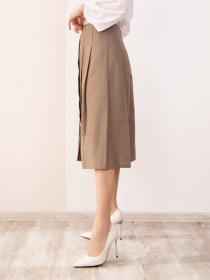 Юбка миди ISSA Plus модель SA-188_beige Фото