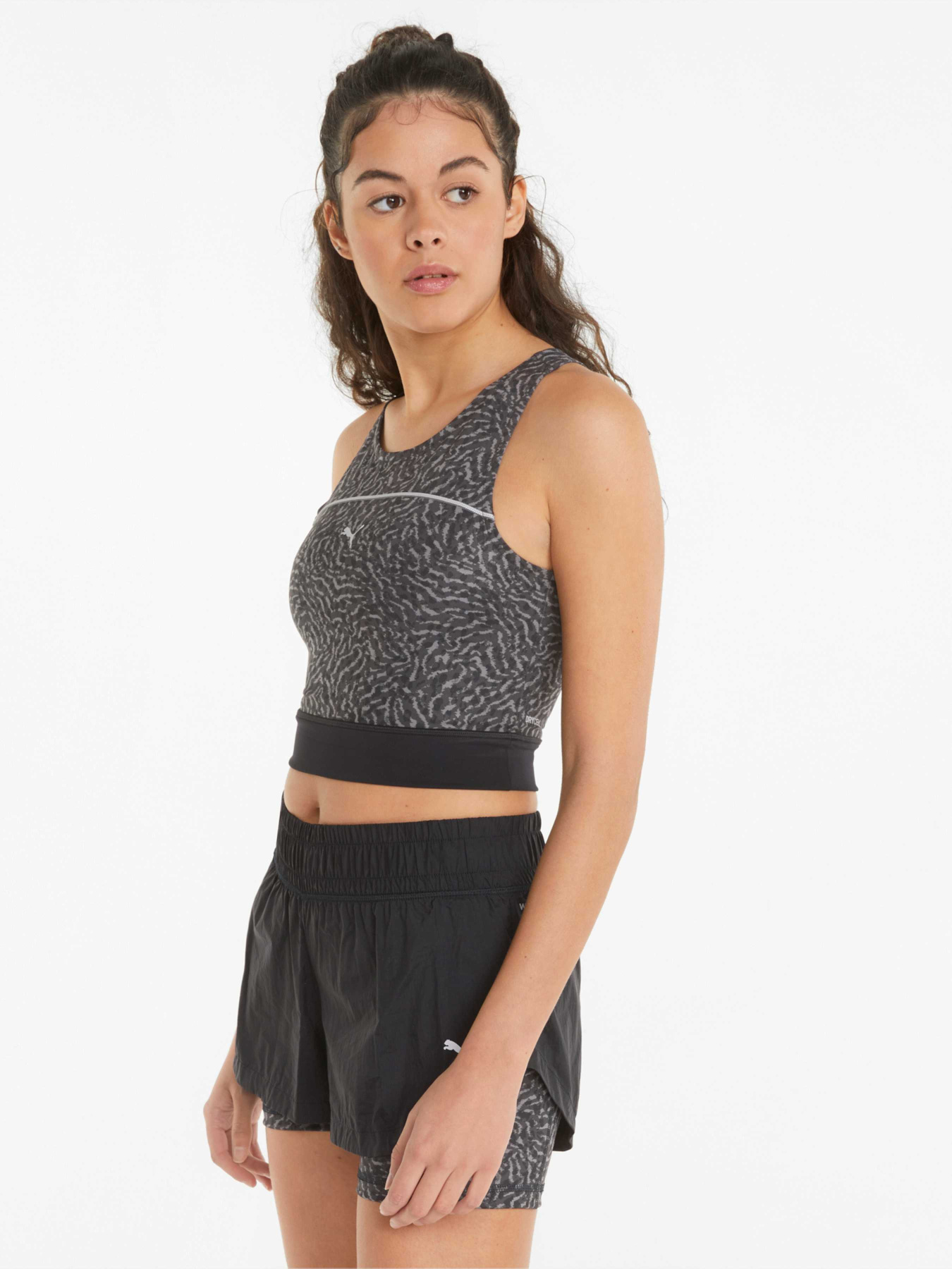 Топ спортивный PUMA Run High Shine Crop Tank W модель 521066 Фото