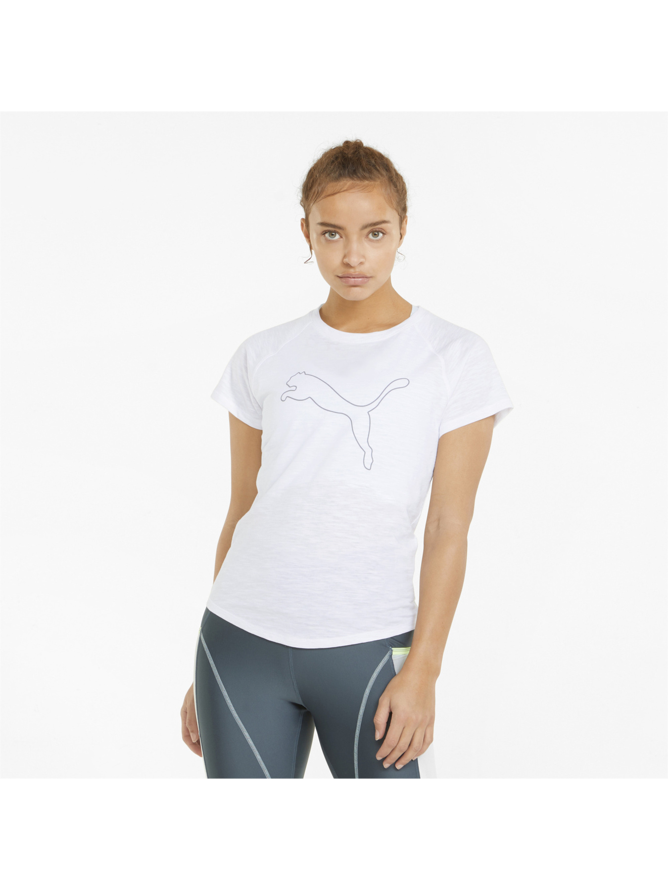 Спортивная футболка PUMA Run 5K Logo Ss Tee W модель 521388 Фото